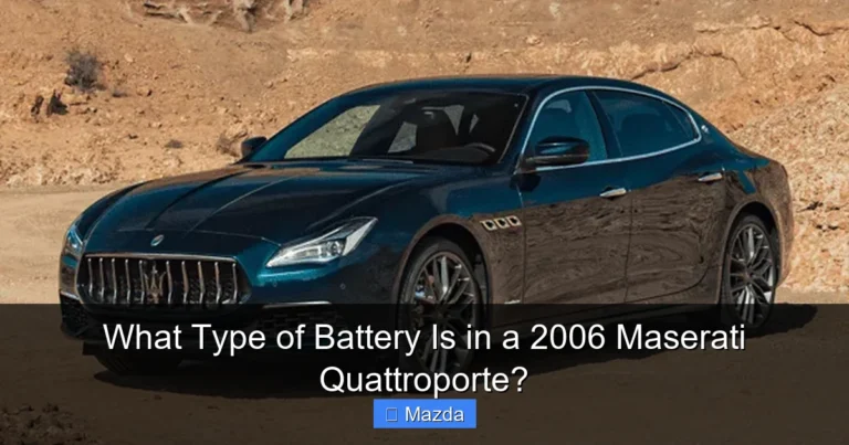 What Type of Battery Is in a 2006 Maserati Quattroporte?