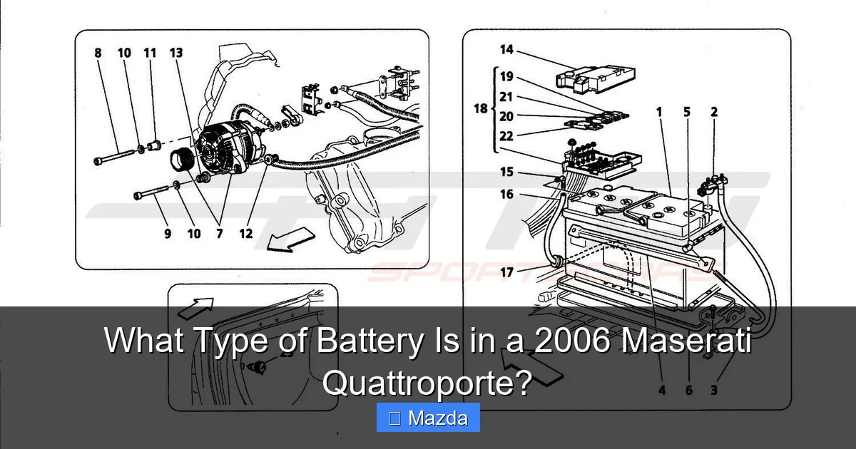 What Type of Battery Is in a 2006 Maserati Quattroporte?