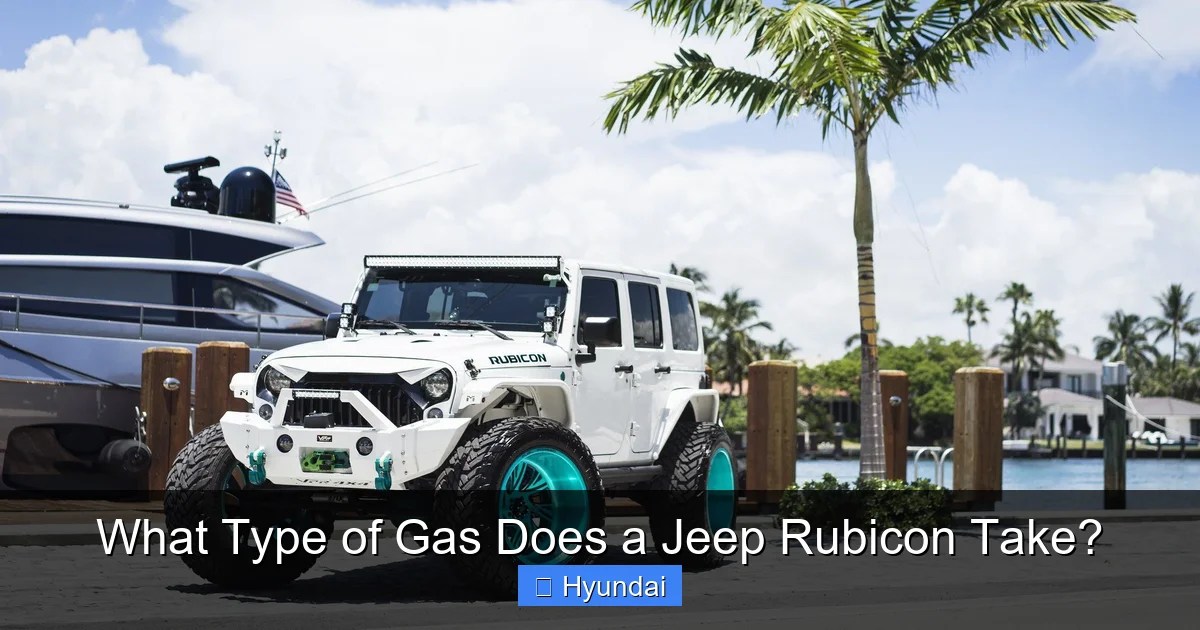 What Type of Gas Does a Jeep Rubicon Take?