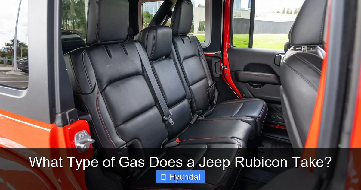 What Type of Gas Does a Jeep Rubicon Take?