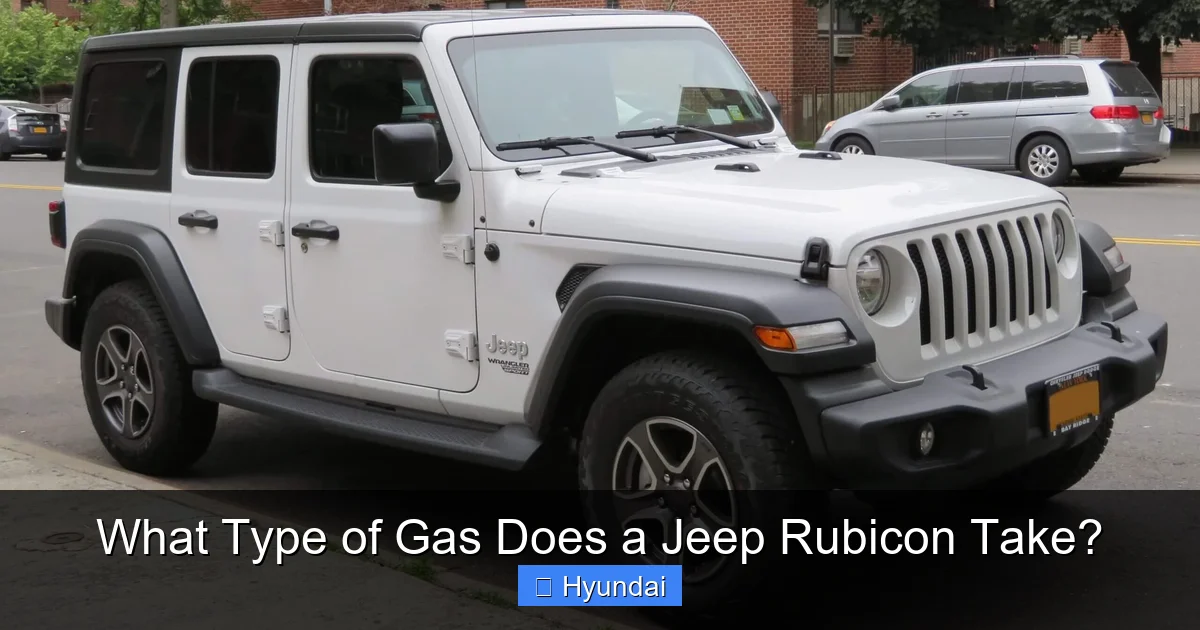 What Type of Gas Does a Jeep Rubicon Take?