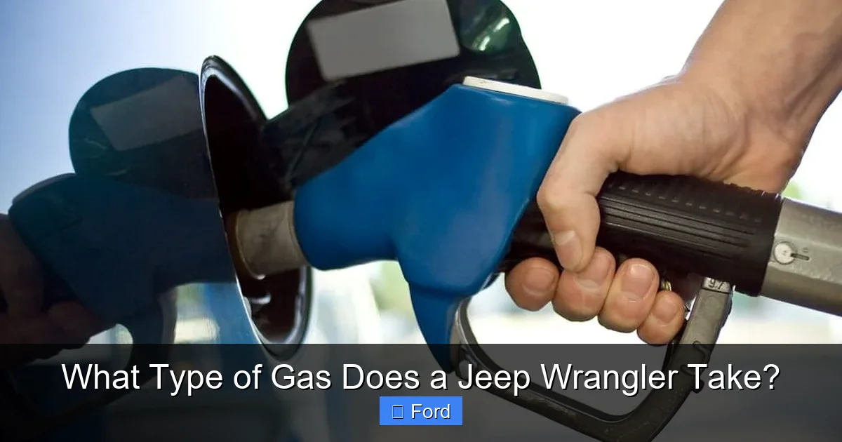 Jeep Wrangler Type Of Gas