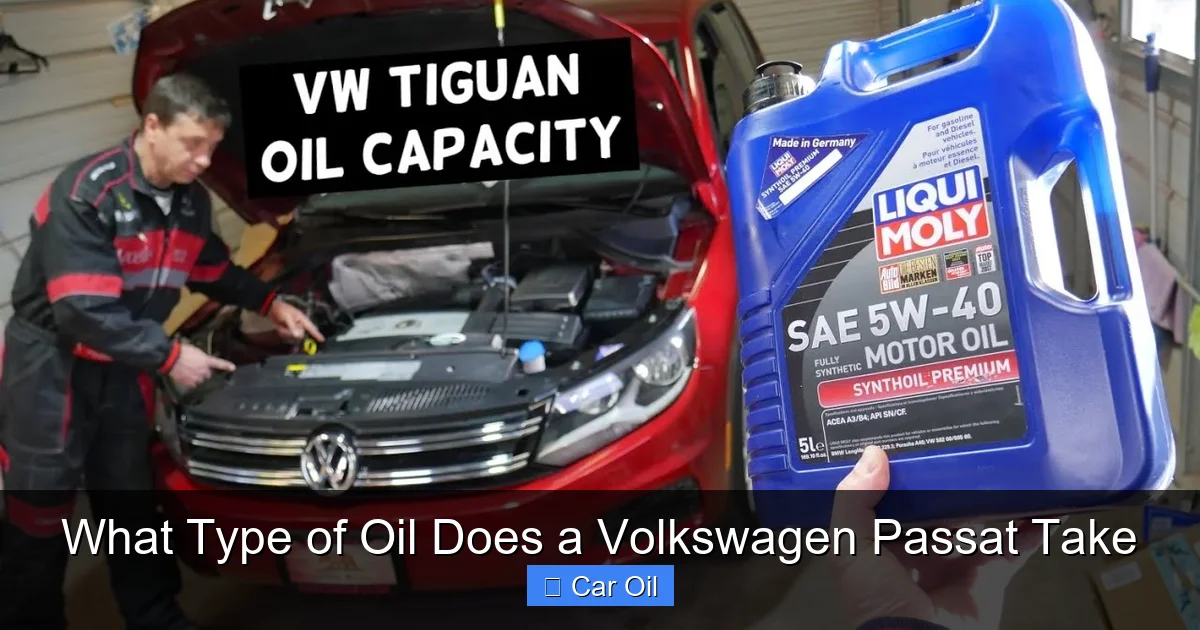 What Type of Oil Does a Volkswagen Passat Take