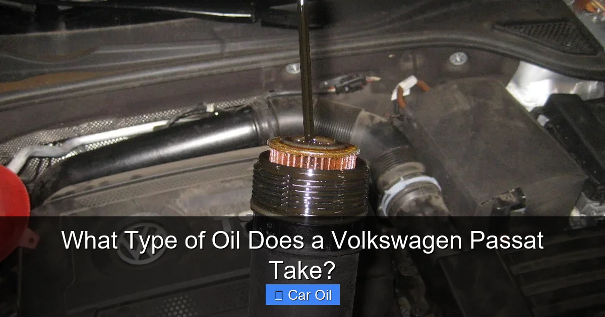 What Type of Oil Does a Volkswagen Passat Take?