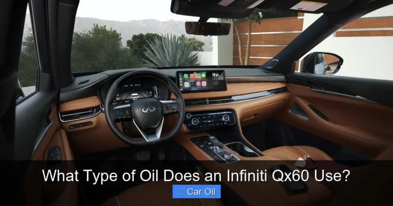 What Type of Oil Does an Infiniti Qx60 Use?