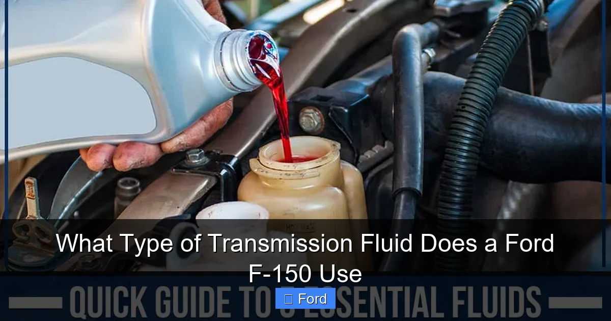 What Type of Transmission Fluid Does a Ford F-150 Use