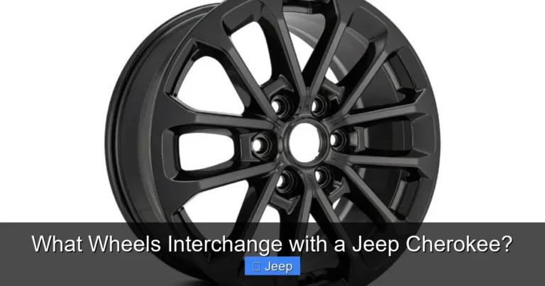 What Wheels Interchange with a Jeep Cherokee?