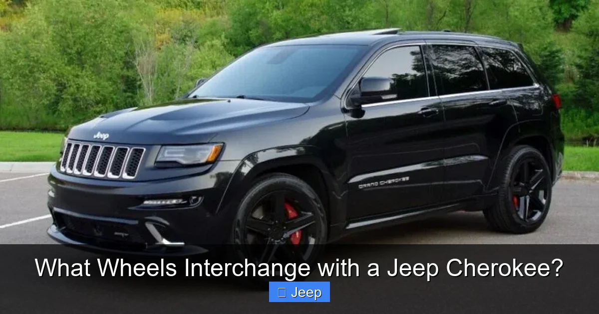What Wheels Interchange with a Jeep Cherokee?