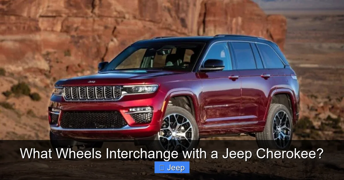 What Wheels Interchange with a Jeep Cherokee?