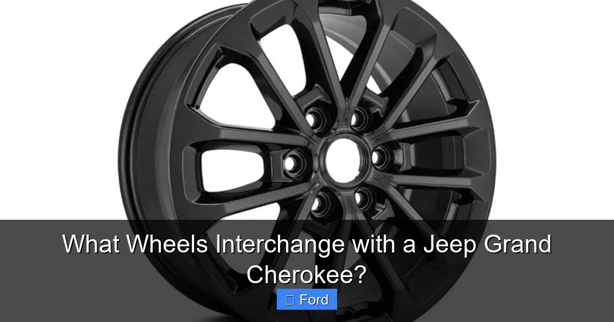 What Wheels Interchange with a Jeep Grand Cherokee?