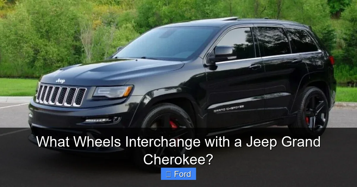 What Wheels Interchange with a Jeep Grand Cherokee?