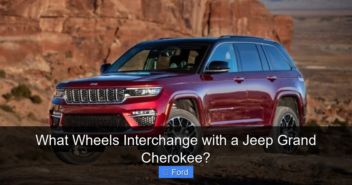 What Wheels Interchange with a Jeep Grand Cherokee?