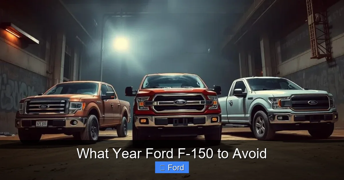 What Year Ford F-150 to Avoid