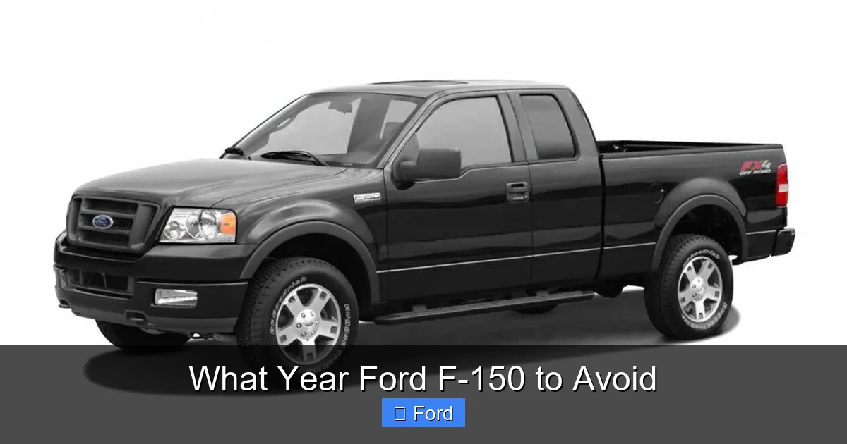 What Year Ford F-150 to Avoid
