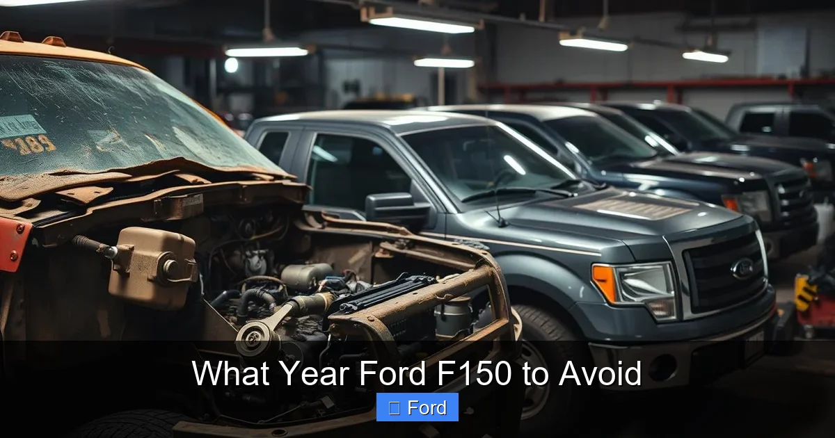 What Year Ford F150 to Avoid