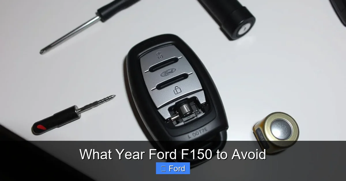 What Year Ford F150 to Avoid