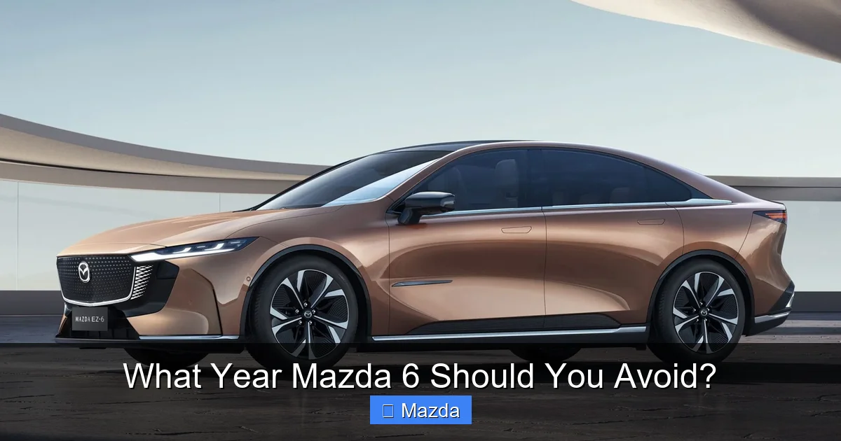 What Year Mazda 6 Should You Avoid?