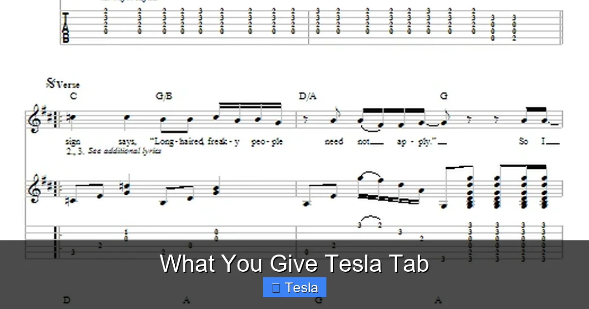 What You Give Tesla Tab