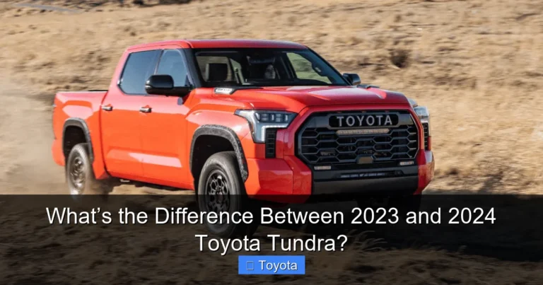 What’s the Difference Between 2023 and 2024 Toyota Tundra?
