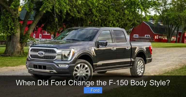 When Did Ford Change the F-150 Body Style?