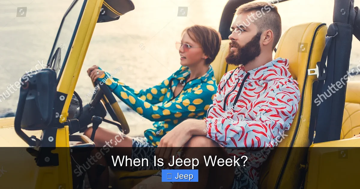When Is Jeep Week?