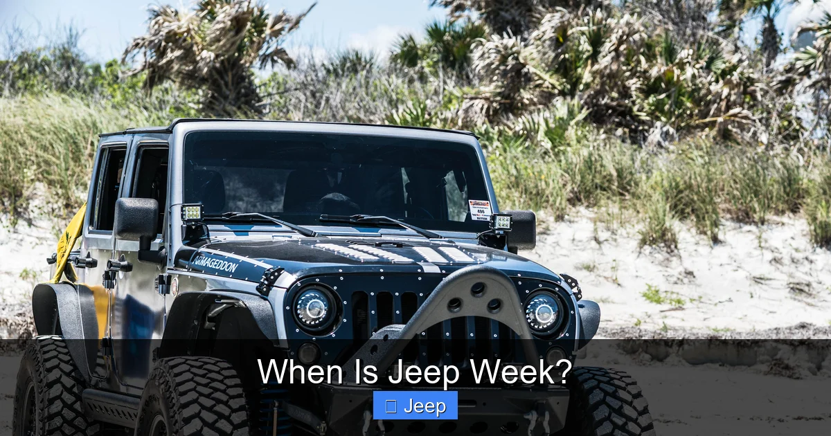 When Is Jeep Week?