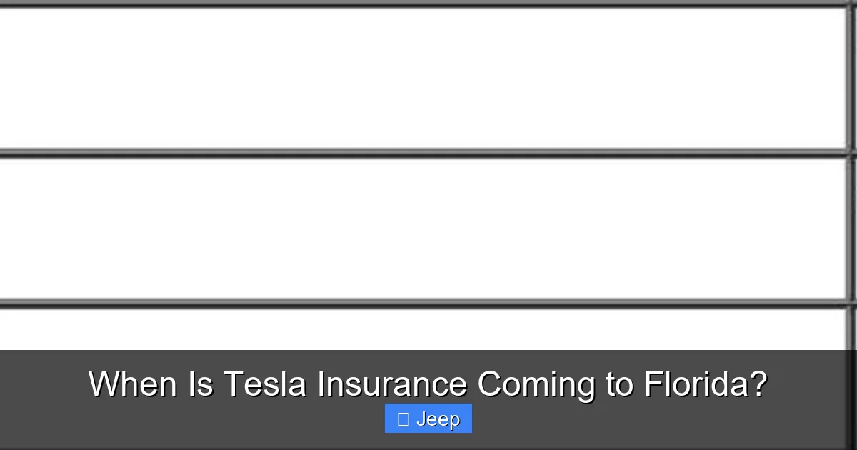When Is Tesla Insurance Coming to Florida?
