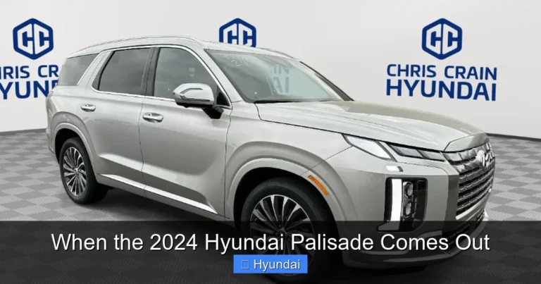 When the 2024 Hyundai Palisade Comes Out