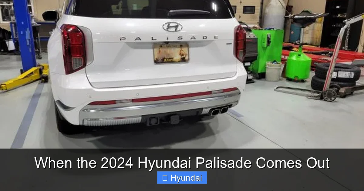 When the 2024 Hyundai Palisade Comes Out
