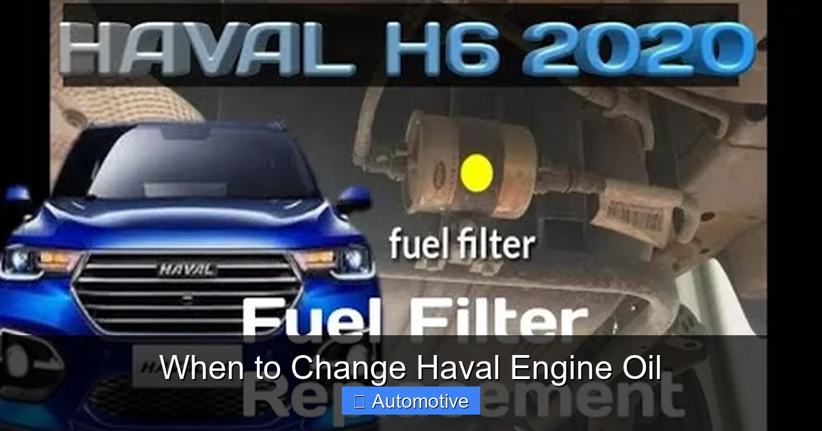 When to Change Haval Engine Oil