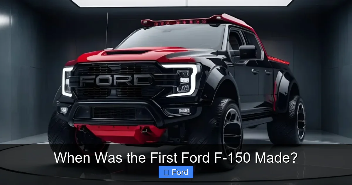 When Was the First Ford F-150 Made?