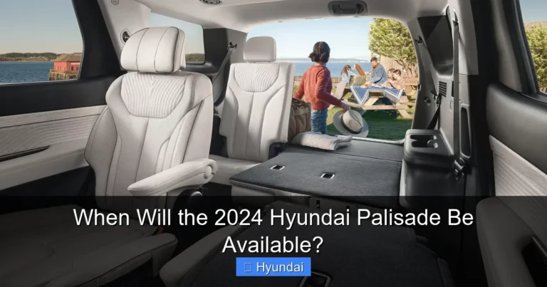 When Will the 2024 Hyundai Palisade Be Available?