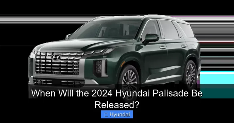 When Will the 2024 Hyundai Palisade Be Released?