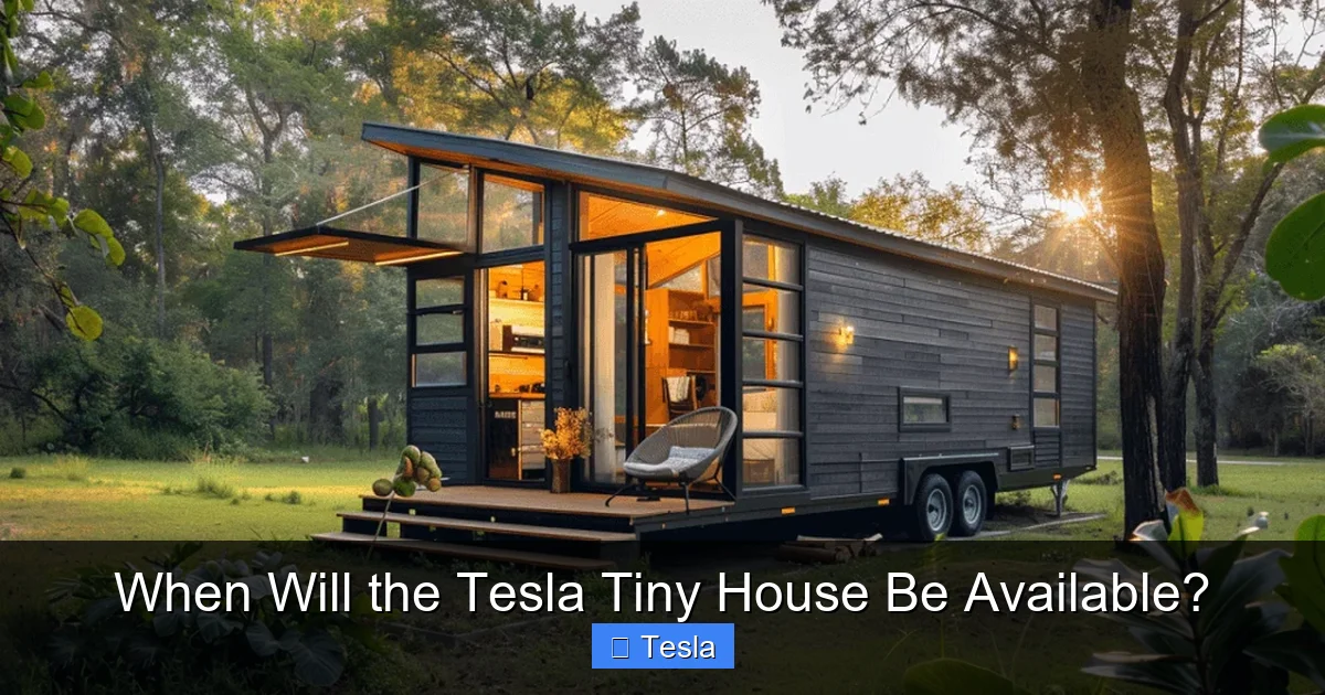 When Will the Tesla Tiny House Be Available?