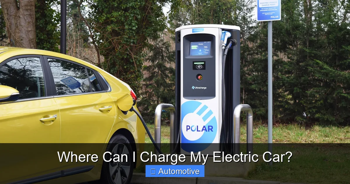 Where Can I Charge My Electric Car?