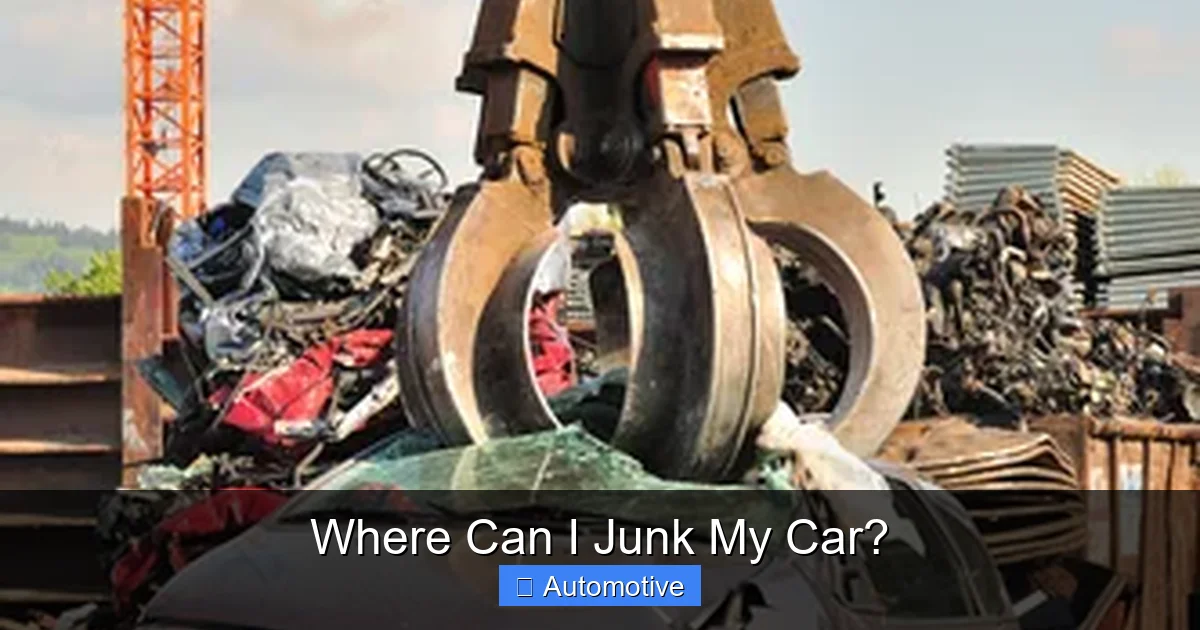 Where Can I Junk My Car?