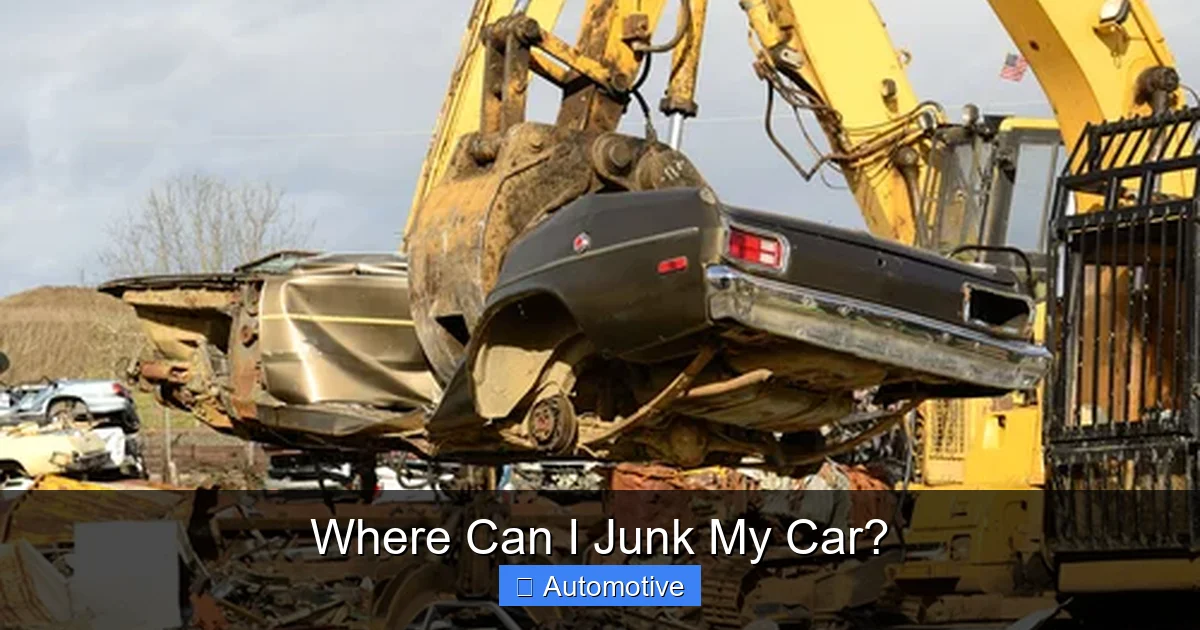Where Can I Junk My Car?