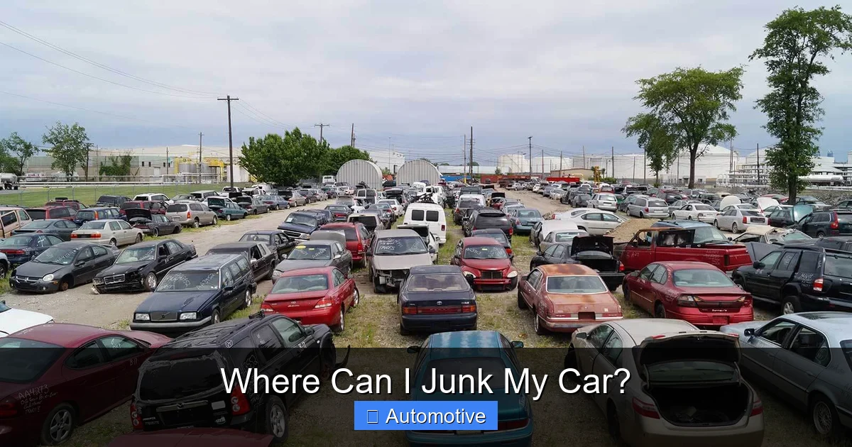 Where Can I Junk My Car?