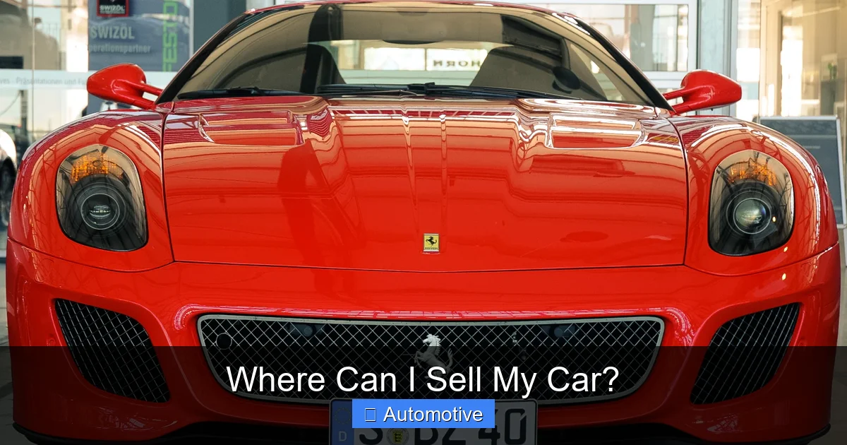 Where Can I Sell My Car?