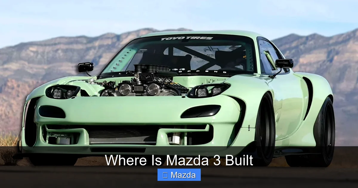 Where Is Mazda 3 Built