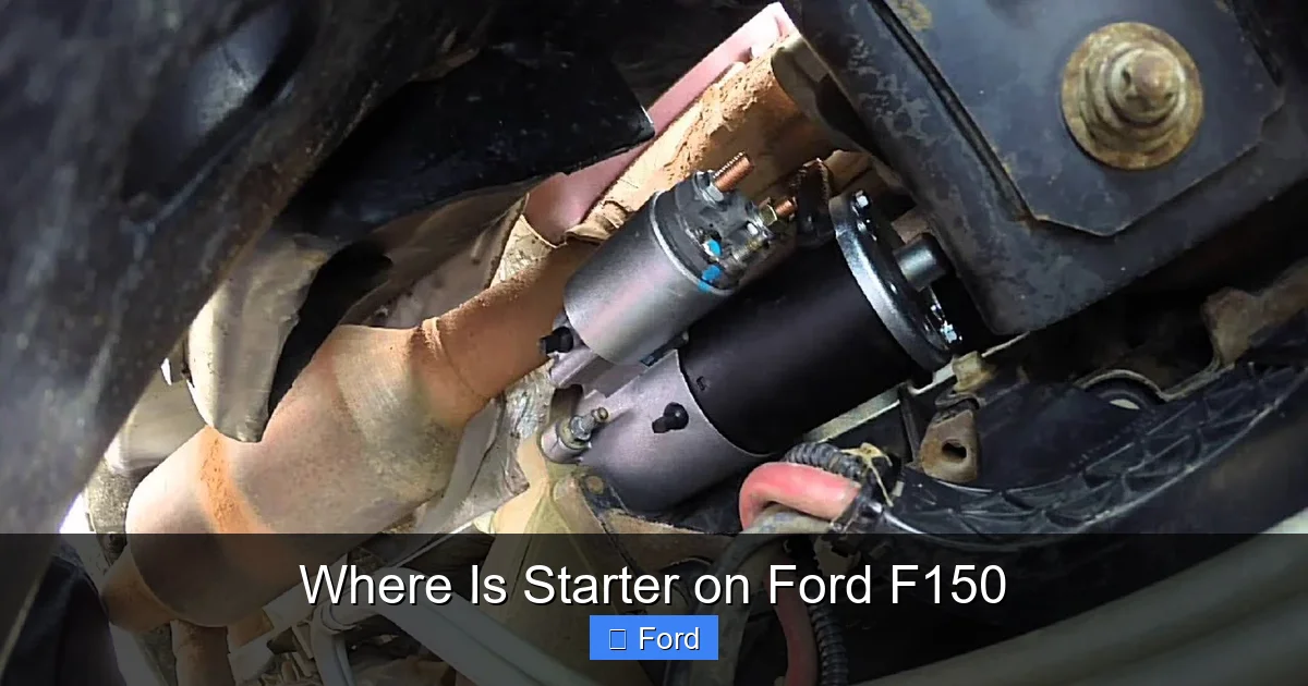Where Is Starter on Ford F150