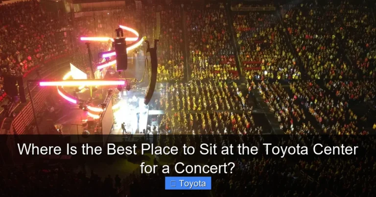 Where Is the Best Place to Sit at the Toyota Center for a Concert?