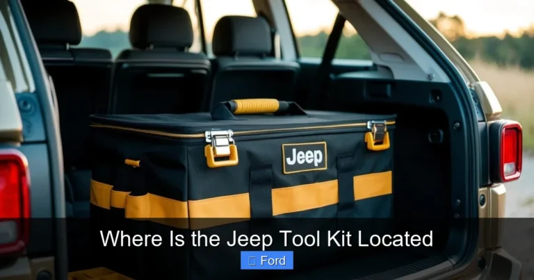 Where Is the Jeep Tool Kit Located