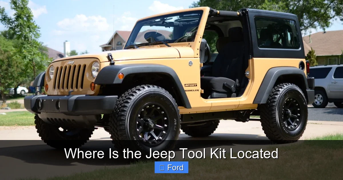 Where Is the Jeep Tool Kit Located