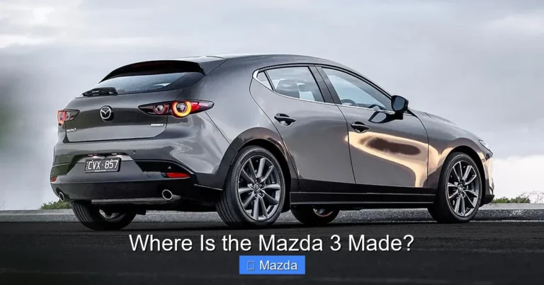 Where Is the Mazda 3 Made?