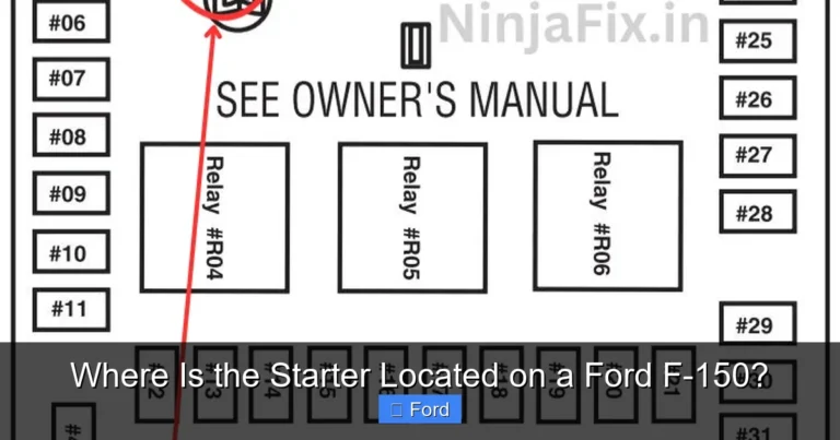 Where Is the Starter Located on a Ford F-150?