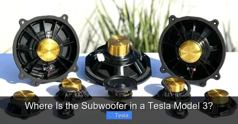 Where Is the Subwoofer in a Tesla Model 3?