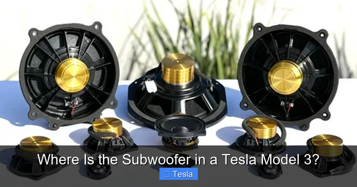 Where Is the Subwoofer in a Tesla Model 3?