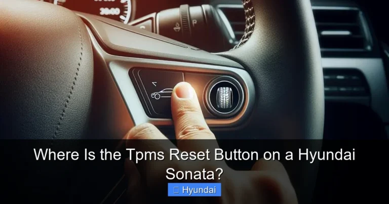 Where Is the Tpms Reset Button on a Hyundai Sonata?