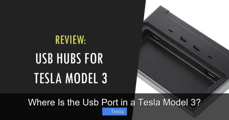 Where Is the Usb Port in a Tesla Model 3?